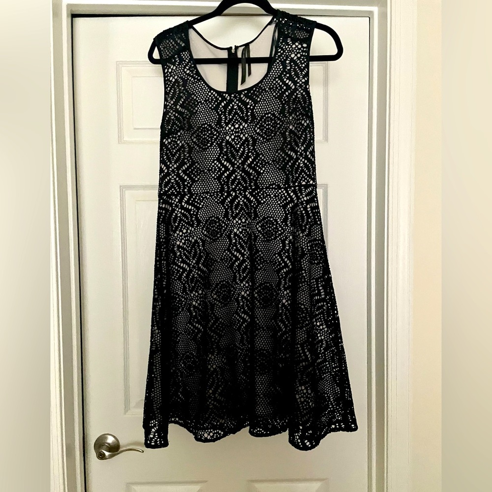 MARC NEW YORK DRESS Little Black Dress Lace Cocktail